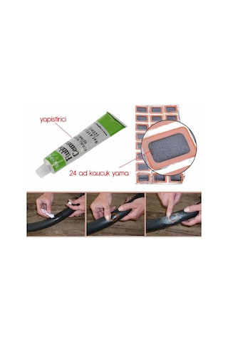 Lastik Yaması - Bisiklet Lastiği Yaması Açık Gri