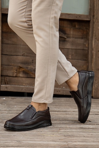 Daxtors D0367 Günlük Ortopedik Erkek Casual Ayakkabı Kahverengi