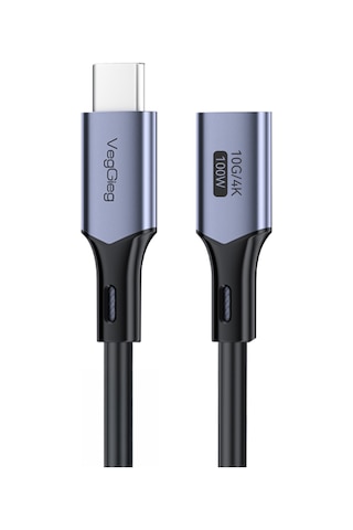 Veggieg Usb 3.2 Gen 2 Type-c Uzatma Kablosu Usb-c 100w 10gbps 4k 60hz 50cm