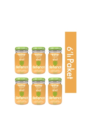 6'lı Shot Defence Zerdeçal Ve Zencefil Baharatlı Meyveli İçecek 60 Ml