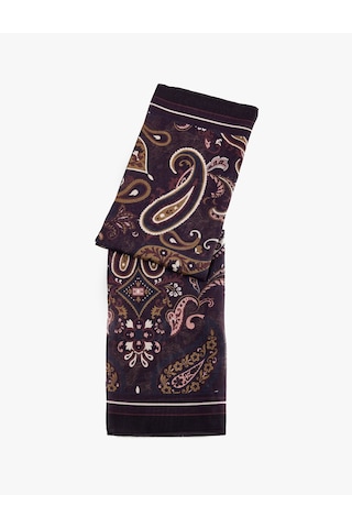 Koton Şal Desenli Kare Saten Fular Bandana Multıcolor 7wak50318aa Mavi