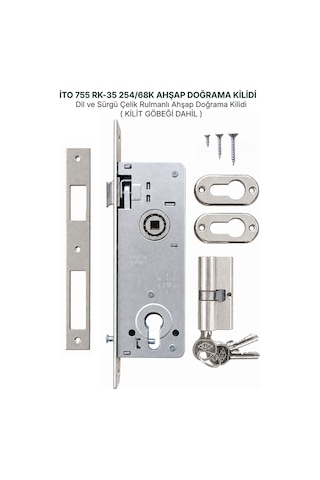 İto Ahşap-demir Kapı Kilitleri, 755/rk35 Silindirli, Barelli