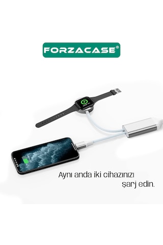 Forzacase 60w 2in1 Type-c & Watch Çoklu Şarj Kablosu Fc1036