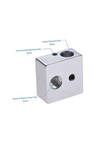 Pazly Takım Pirinç Nozul Ekstruder Baskı Kafası 0.4mm Gümüş Renk 5 Adet