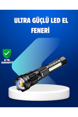 Hnrlıshp Güçlü Led El Feneri Şarj Edilebilir Çok Modlu Çok Renkli 42712394