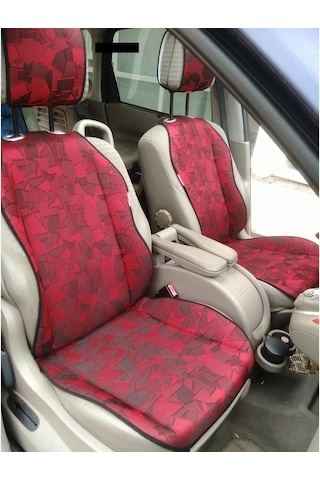 Bordo Desenli Koltuk Koruyucu Minder Seti(Md103)