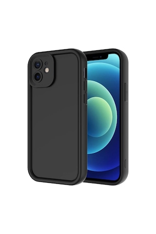 Apple Uyumlu iPhone 11 Kılıf Kamera Korumalı Tchs Ananas Kapak - Siyah Siyah