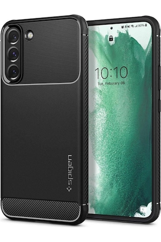 Spigen Galaxy Uyumlu S22 Plus 5g Kılıf Rugged Armor Matte Black