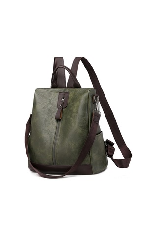 Skycity 2022 Retro Kadın Sırt Çantası, Pu Malzeme, Hırsızlığa Karşı, Yeşil, Seyahat Ve Günlük Kullanım İçin Çok Cepli Moda Çanta Çok Renkli