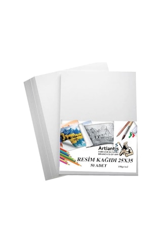 Resim Kağıdı 25x35 50 Li 100 Gr 1 Paket 25 35 Resim Kartonu