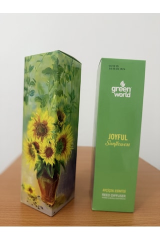 Green World Bambu Çubuklu Oda Kokusu Joyful Sun Flowers / Ayçiçek Esintisi 100 Ml X 2 Adet Sweet Sunset