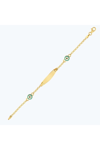 Altınbaş 22 Ayar Altın Nazar Çocuk Künye Bjrbl0015-25925 Renkli