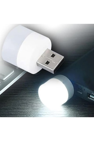 Led Usb Işık Beyaz 1W Mini Boy Tüm Usb Girişleri ile Uyumlu