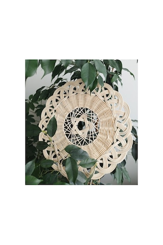 6 Adet %100 Doğal El Yapımı Rattan Supla & Duvar Süsü 1. Sınıf, Dekoratif, Yüksek Kalite