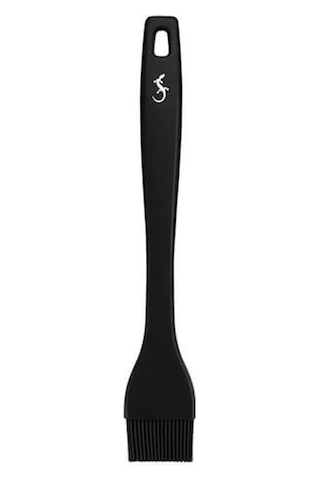 Lurch - Platin Silikon Pasta Fırçası 25,5 Cm Siyah - Yanmaz, Yapışmaz, Bükülmez, Çizmez, Tat Ve Koku Bırakmaz - 240611 Sarı - Pembe