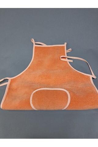 Peluş Mutfak Önlüğü / Su Geçirmez Turuncu Başak Ev Tekstili