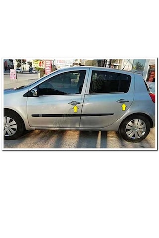 Db Chrome Renault Clio 3 Hb Kapı Kolu Nikelajı 2006-2011 4 Kapı P.çelik