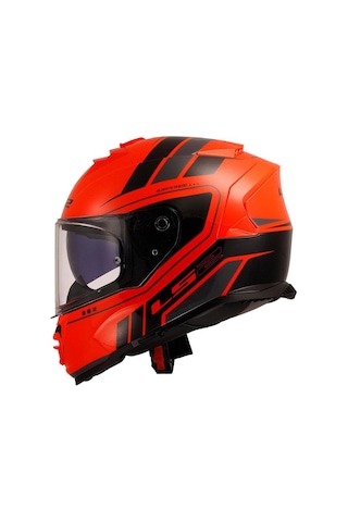 Ls2 Storm 2 Fist Full Face Motosiklet Kaskı 66906 Turuncu Siyah
