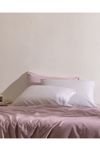 Madame Coco Soleil %100 Pamuk 2'li Yastık Kılıfı - Gri/beyaz 8684427287538 Çok Renkli