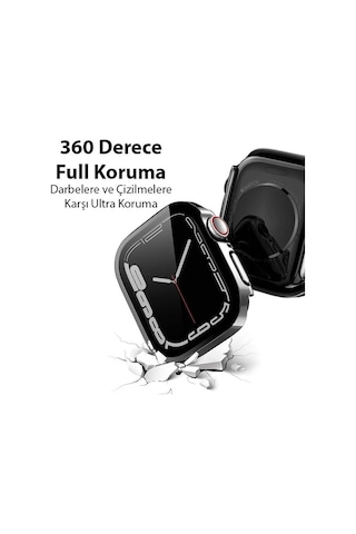 Coofbe Armor Zırhlı Apple Uyumlu Watch 41 MM Full Kaplama Kılıf 2-3-4-5-6-7-8 ve SE