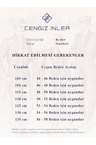 Cengiz İnler Lazer Küçük Desenli Rugan Erkek Kemer 001