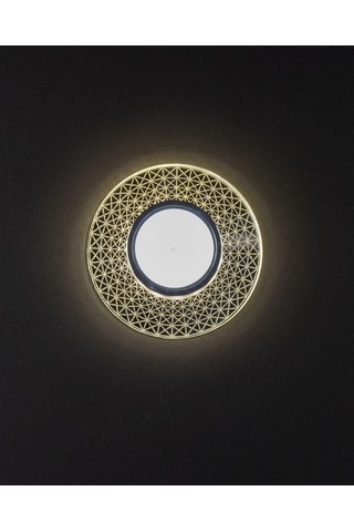 1 Adet Noas Yl65 1767 İris Led Çerçeveli 4000k Yuvarlak Kristal Cam Spot Gu10 Duy Çok Renkli
