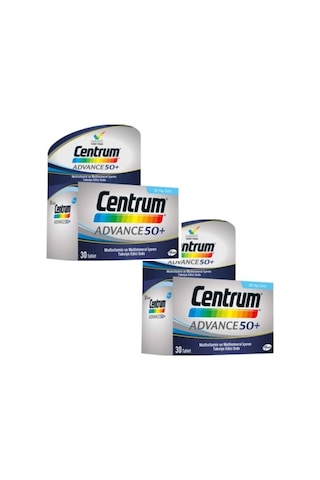 Centrum Advance 50 50 Yaş Üstü Multivitamin 30 Tablet X 2