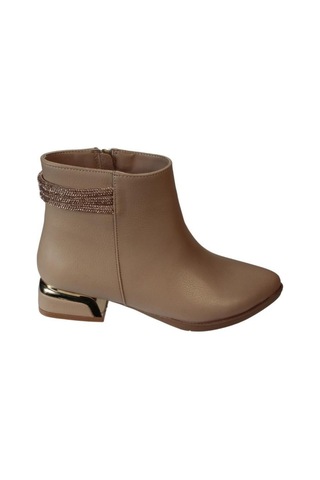 Yazkış Kadın Siyah Krem Nut Cilt Bileği Taşlı 11cm Bilekboyu Fashıon Bot 001