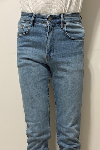 Hacker Denim Dmctekstil Erkek 1021 Yüksek Bel Normal Kesim Boru Paça Jean Pantolon Mavi