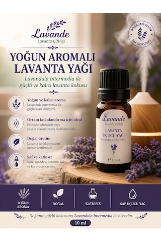 Lavande Lavanta Çiftliği Lavanta Yağı L.intermedia 10 ML
