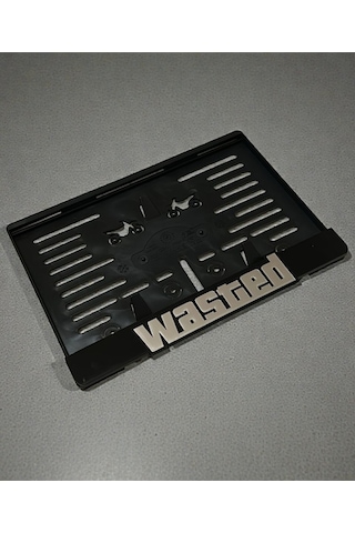 Motorsiklet Wasted Plakalık Kabartmalı Krom Yazı 1 Adet Motor Plakası