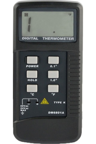 Sones K-tipi Sensörlü Dijital Termometre Dm6801a