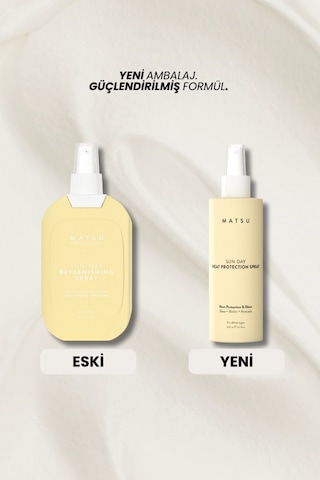 Matsu Sun Day Isı ve Güneş Koruyucu Saç Spreyi 232°C Isı Koruması 200 ml