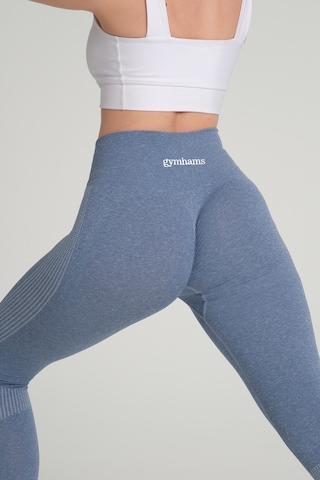 Wind Mavi Kalçası Büzgülü Push Up Kalça Şekillendirici Spor Tayt Mavi