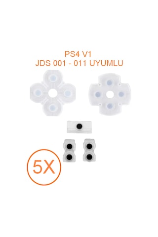 Ps4 V1 Jds 001 011 Kollar İle Uyumlu İç Lastik Takımı 5 Adet