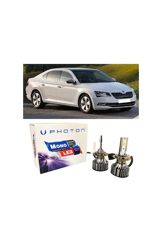Skoda Superb 3 Led Xenon Sis Farı Ampulü H8 Mono Yeni Seri Beyaz 2015+