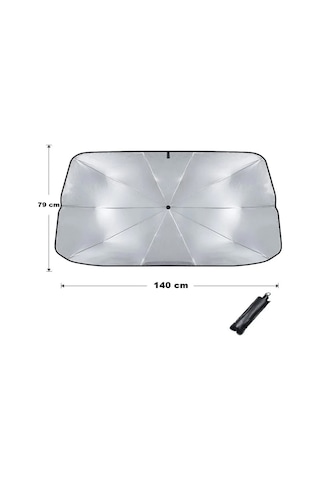 Point Oto Katlanabilir Güneşlik Şemsiye Ön Cam Gölgelik 140-79cm
