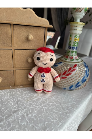 Amigurumi Kurabiye Adam Gıngerbread Man 15 Cm