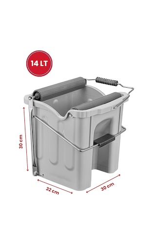 Flora 060 Buldozer Temizlik Kovası Gri 14 L