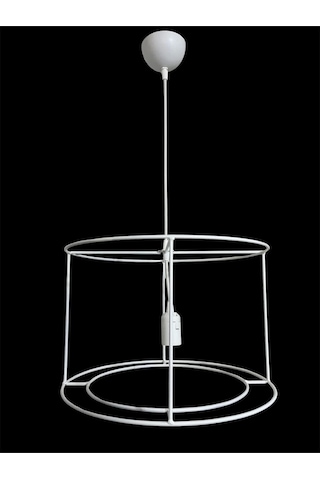 Avize Teli Büyük Boy 5mm Metal Premium Duy Takımı Dahil C Beyaz