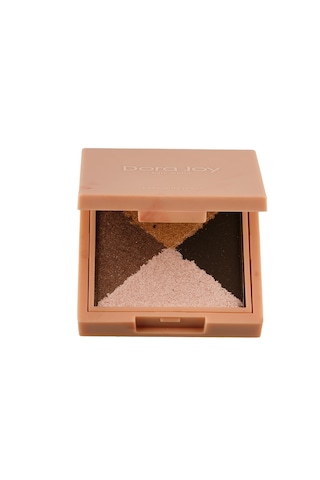 4'lü Toz Far Bronze Heat 03 Mat & Işıltılı Talc Free Hyalüronik Asit & E Vitamini / My Joy Eyeshadow Quad Çok Renkli
