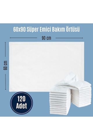 Paddlers Hasta Bakım Yatak Koruyucu Örtü 60x90 cm 120 Adet – Emici, Sıvı Geçirmez