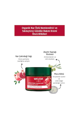 Weleda Pomegranate & Maca Peptides Organik Nar Özlü Sıkılaştırıcı Gündüz Bakım Kremi 40ml