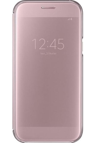 Galaxy A5 2017 İle Uyumlu Clear View Cover Kılıf Pembe Ef-za520cpegww