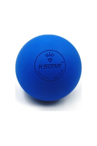 Geeksen Mavi 6.35cm Fasyalı Top - Omuz Bacak Ayak Tabanı Masajı, Lakros Tipi Relaksasyon Aleti Mavi