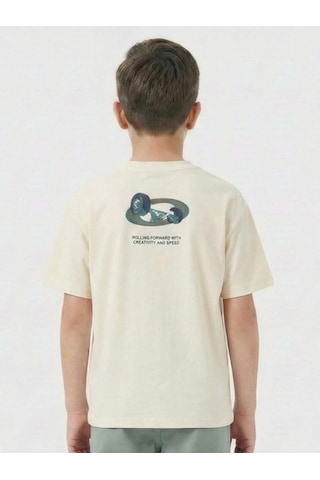 Xo Kids Erkek Çocuk Tişort 4-13 Yaş 1950 Bej