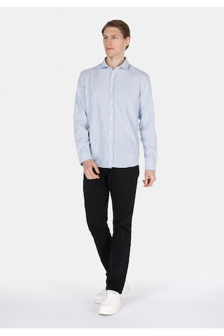 Colin's Colins Regular Fit Shirt Neck Çizgili Erkek Mavi Uzun Kol Gömlek Cl1072092 Cl1072092 Q1.v2 Lbl Açik Mavi