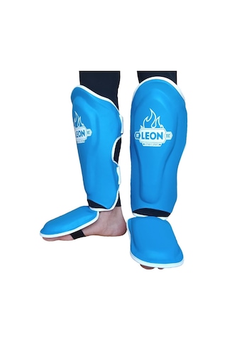 Aksaspor Leon Solid Muay Thai Ve Kick Boks Ayak Ve Kaval Koruyucu Mavi