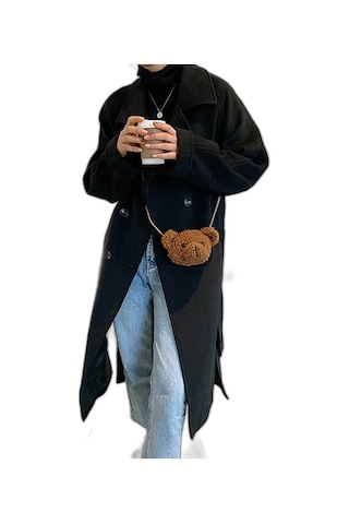 Teddy Minibag Peluş Dokuma Omuz Çantası