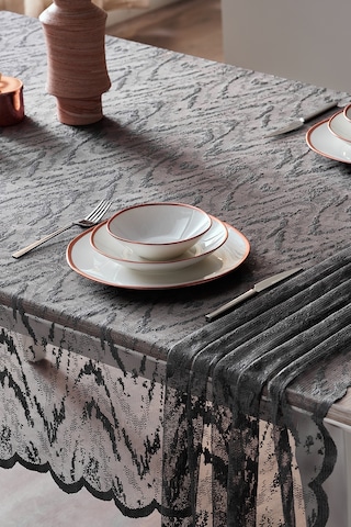 Croco Masa Örtüsü 145x240cm - Antrasit